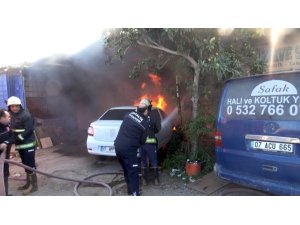 15 GÜN ÖNCE TAŞIDIĞI İŞYERİ GÖZLERİNİN ÖNÜNDE KÜLE DÖNDÜ