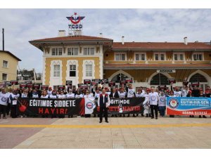 ADANA’DA EĞİTİMCİLER ŞANLIURFA’DAKİ SALDIRIYI KINADI