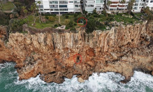 FALEZLERDEKİ KAÇAK ASANSÖR VE BARAKA İÇİN YIKIM KARARI