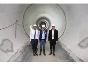 BAŞKAN ÖNTÜRK, TÜRKİYE’NİN EN BÜYÜK ATIK SU TÜNELİ PROJESİNİ İNCELEDİ