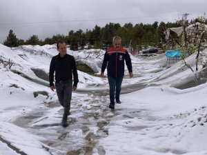 TOROSLAR’DA YAĞIŞIN ARDINDAN HASAR TESPİT ÇALIŞMALARI BAŞLADI