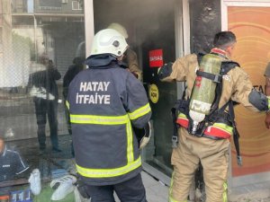 DÖRTYOL’DA İŞ YERİ YANGINI