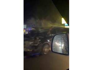MİNİBÜSLE ÇARPIŞAN MOTOSİKLETLİ AĞIR YARALANDI