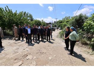 DEFNE’DE AŞIRI YAĞIŞTAN ETKİLENEN ALANLAR İNCELENDİ