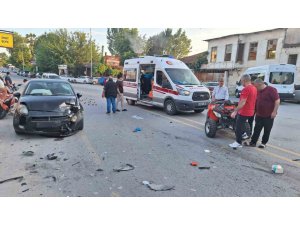 OTOMOBİLLE ÇARPIŞAN ATV’NİN SÜRÜCÜSÜ YARALANDI