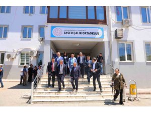 TBMM KOMİSYONU AYSER ÇALIK ORTAOKULU’NDA İNCELEMELERDE BULUNDU