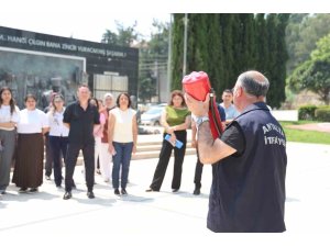 AKSU BELEDİYESİ’NDE PERSONELE YANGIN EĞİTİMİ VE TATBİKATI