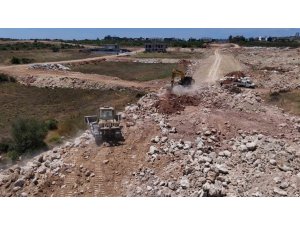 AKSU’DA YENİ İMAR YOLU ÇALIŞMALARI DEVAM EDİYOR