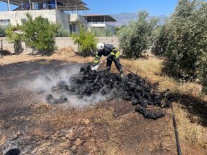 HASSA’DA BAHÇE YANGINI
