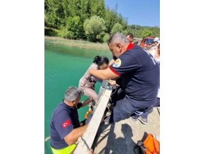 ADANA’DA KÖPRÜDEN DÜŞEN KADIN İTFAİYE EKİPLERİNCE KURTARILDI