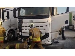 İSKENDERUN’DA TIR YANGINI