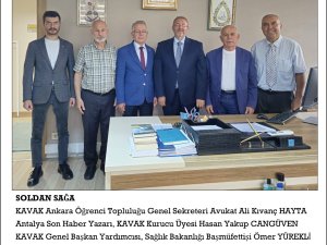 KADİRLİ EĞİTİM VE KÜLTÜR VAKFI'NDAN AV. GÖKDÖL'E ZİYARET