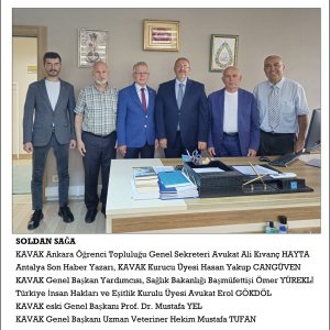 KADİRLİ EĞİTİM VE KÜLTÜR VAKFI'NDAN AV. GÖKDÖL'E ZİYARET