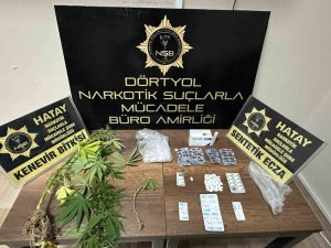 DÖRTYOL’DA UYUŞTURUCU OPERASYONU: 2 GÖZALTINA