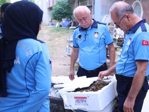 ELE GEÇİRİLEN 90 KİLOGRAM KEREVİT İMHA EDİLDİ
