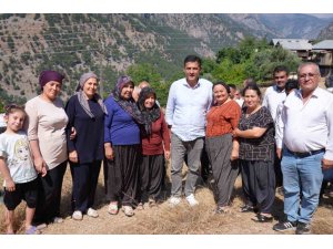 BAŞKAN ATLI, KIRSAL MAHALLEDE VATANDAŞLARLA BULUŞTU