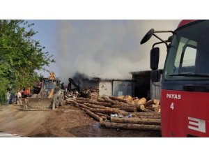 DÖRTYOL’DA HIZAR ATÖLYESİNDE YANGIN ÇIKTI