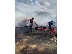 BURDUR’DA SAMANLIK YANGINI