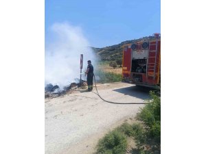 ALTINÖZÜ’DE ÇÖPLÜK YANGINI