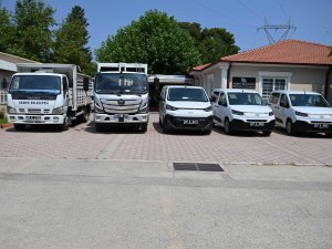 BELEDİYE FİLOSUNA 5 YENİ ARAÇ