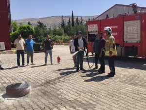 BELEN VE REYHANLI’DA TEMEL YANGIN EĞİTİMİ VERİLDİ