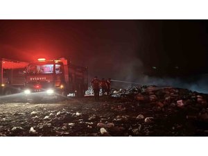 BURDUR’DA ÇÖP DEPOLAMA ALANINDA YANGIN