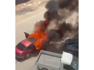 KAHRAMANMARAŞ’TA OTOMOBİL YANGINI
