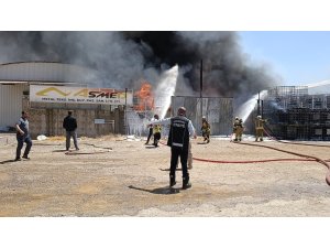 KAHRAMANMARAŞ’TA İŞ YERİ YANGINI