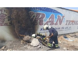 DÖRTYOL’DA İŞ YERİNDE ÇIKAN YANGIN KONTROL ALTINA ALINDI