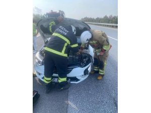 ERZİN-DÖRTYOL OTOYOLUNDA TRAFİK KAZASI: 1 YARALI