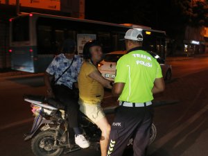 PLAKASIZ VE ALKOLLÜ MOTOSİKLET SÜRÜCÜSÜNE CEZA