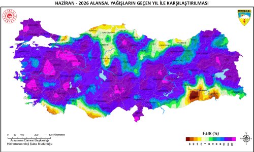 HAZİRAN YAĞIŞLARINDA YÜZDE 90'LIK REKOR ARTIŞ
