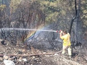 ALANYA'DA YANGIN KONTROL ALTINA ALINDI