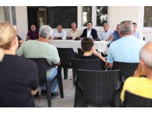 AKDENİZ’DE HİZMET MESAİSİ SAHADA: BEŞİKCİ MAHALLE SAKİNLERİYLE BULUŞTU