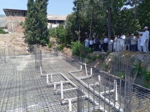 OVAKENT’TE İMAM BUHARİ CAMİİ’NİN TEMELİ DUALARLA ATILDI