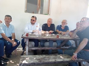 SAADET PARTİSİ HEYETİ YANGIN BÖLGESİNİ İNCELEDİ