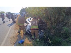 KIRIKHAN’DA TRAFİK KAZASI: 1 YARALI