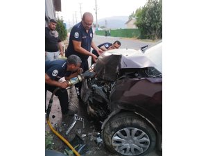 ANTAKYA’DA TRAFİK KAZASI: 2 YARALI
