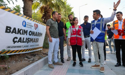 ÖZDEMİR, ÇALIŞMALARI YERİNDE İNCELEDİ