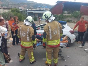 SAMANDAĞ’DA TRAFİK KAZASI:1 YARALI
