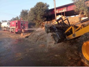 DEFNE’DE SAMANLIK YANGINI YAŞANDI