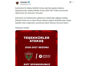ATAKAŞ ŞİRKETLER GRUBU, HATAYSPOR’A SIRT SPONSORU OLDU