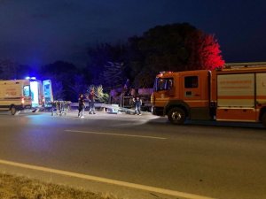 DÖRTYOL’DA DEVRİLEN TIRIN SÜRÜCÜSÜ YARALANDI