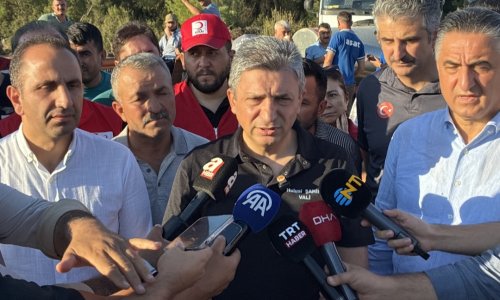 VALİ ŞAHİN: ALIŞIK OLMADIĞIMIZ KURU BİR HAVA VAR