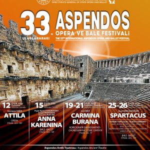 33. ULUSLARARASI ASPENDOS OPERA VE BALE FESTİVALİ BAŞLIYOR