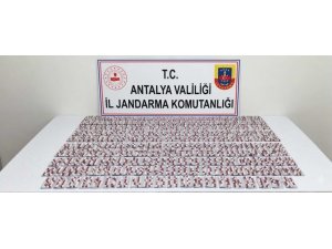 MANAVGAT’TA 3 BİN SENTETİK HAP ELE GEÇİRİLDİ