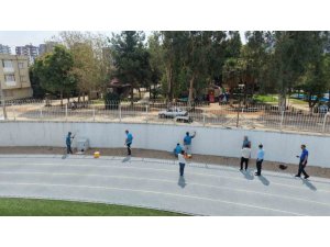 YÜKÜMLÜLER EĞİTİM VE SPOR ALANLARINI BOYADI, 12 MİLYON TL’LİK KAMU YARARI SAĞLANDI