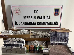 MERSİN’DE SİGARA KAÇAKÇILIĞI OPERASYONU: 32 BİN 120 MAKARON ELE GEÇİRİLDİ