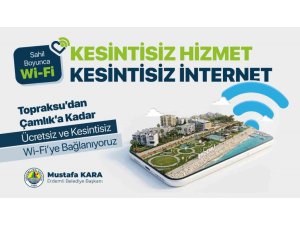 MERSİN’DE 7 KİLOMETRELİK SAHİL HATTINDA ÜCRETSİZ İNTERNET DÖNEMİ