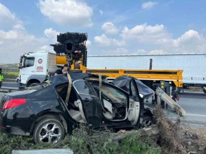 TARSUS’TA TRAFİK KAZASI, 1 ÖLÜ